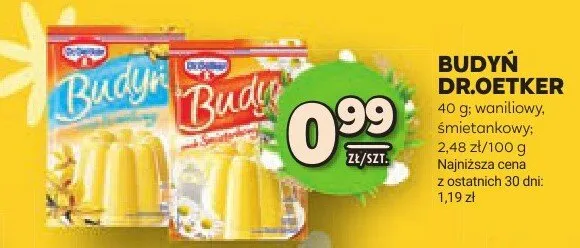 Budyń promocja w Stokrotka