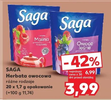 Herbata owocowa różne rodzaje promocja w Kaufland