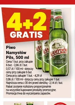 Piwo Namysłów Pils promocja w Twój Market