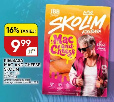 Kiełbasa Mac and Cheese JBB Skolim promocja w Chata Polska
