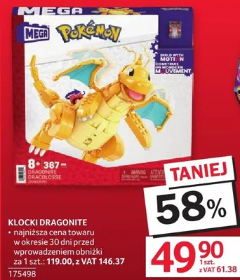 Klocki Dragonite promocja w Selgros