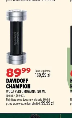 Woda perfumowana Davidoff Champion promocja w Drogerie Natura