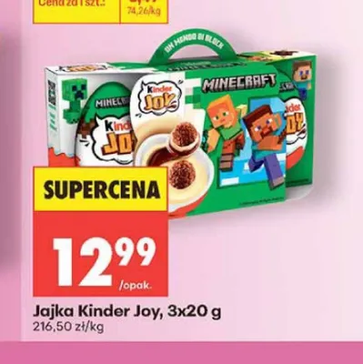 Jajka Kinder Joy 3-pak promocja w Biedronka