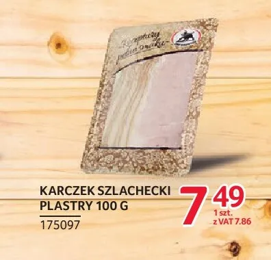 Karczek szlachecki plastry ZMB Białystok promocja w Selgros