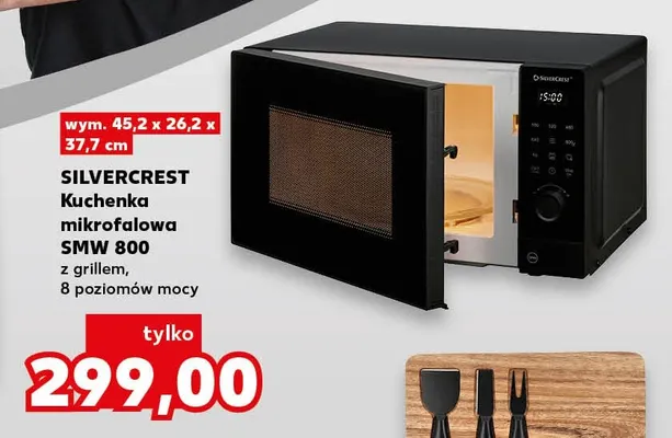 Kuchenka mikrofalowa Smw 800 z grillem Silvercrest promocja w Kaufland