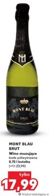 Wino musujące brut białe półwytrawne promocja w Kaufland