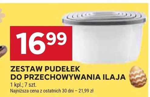 Zestaw pudełek do przechowywania Ilaja promocja w Stokrotka