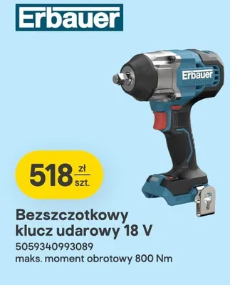 Klucz udarowy Erbauer promocja w Castorama