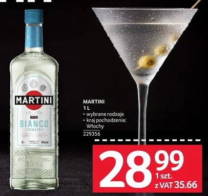 Wermut Martini 1L wybrane rodzaje promocja w Selgros