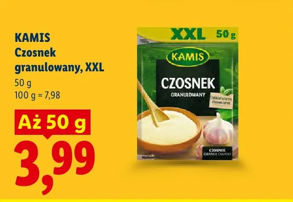 Czosnek granulowany Kamis XXL promocja w Lidl