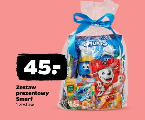 Zestaw prezentowy Smerf promocja w Netto