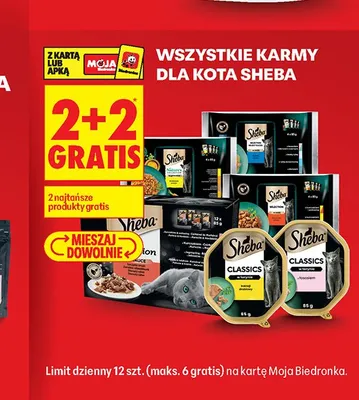 Karma dla kota Sheba Classics w terynie z drobiem promocja w Biedronka