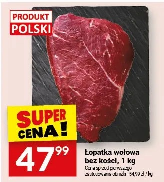 Łopatka wołowa bez kości promocja w Twój Market