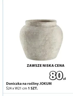 Doniczka na rośliny Jokum promocja w Jysk