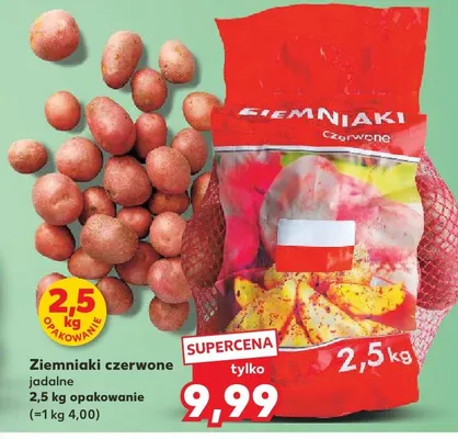 Ziemniaki czerwone jadalne 2,5kg opakowanie promocja w Kaufland