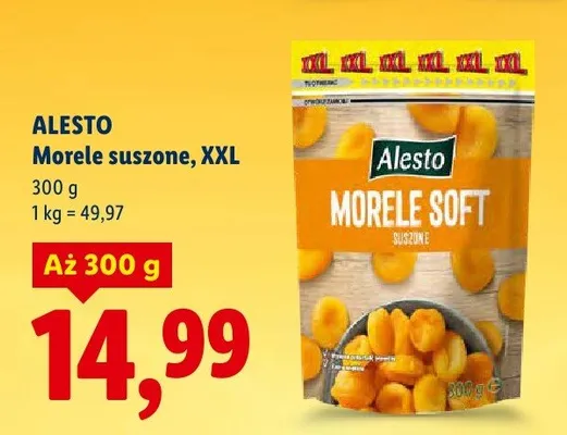 Morele suszone XXL promocja w Lidl