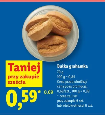 Bułka grahamka promocja w Lidl