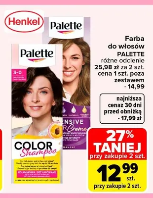 Farba do włosów Palette promocja w Carrefour