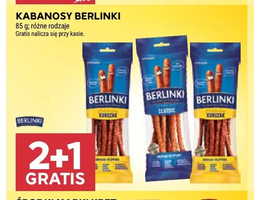 Kabanosy Berlinki classic promocja w Stokrotka