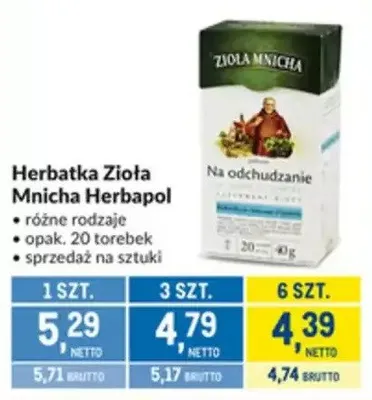 Herbatka Zioła Mnicha Herbapol promocja w Makro