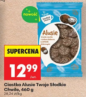 Ciastka czekoladowe kokosowe z wiórkama kokosowymi promocja w Biedronka