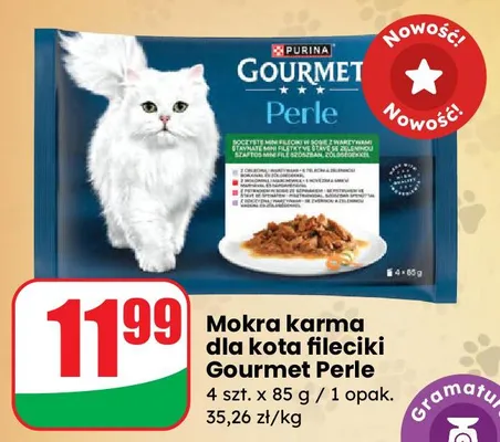 Mokra karma dla kota fileciki Perle promocja w Dino