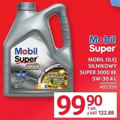 Olej silnikowy MOBIL SUPER 3000 5W-30 4L promocja w Selgros
