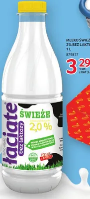 Mleko świeże 2% bez laktozy Łaciate 1l promocja w Selgros