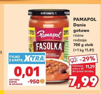 Fasolka po bretońsku z kiełbasą Pamapol promocja w Kaufland