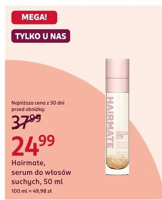 Serum do włosów suchych promocja w Rossmann