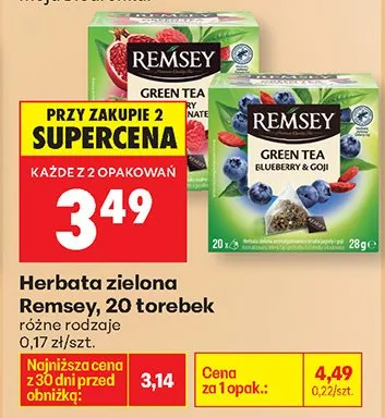 Herbata zielona, różne rodzaje promocja w Biedronka