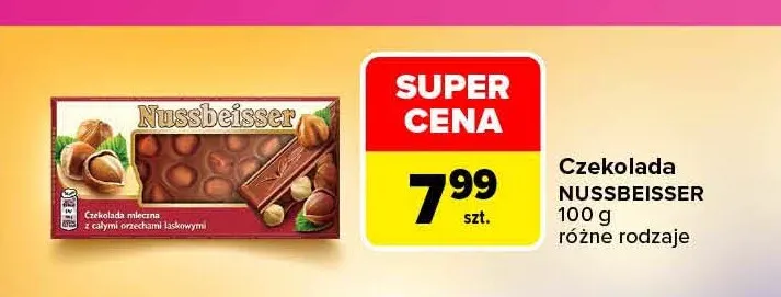 Czekolada Nussbeisser promocja w Carrefour