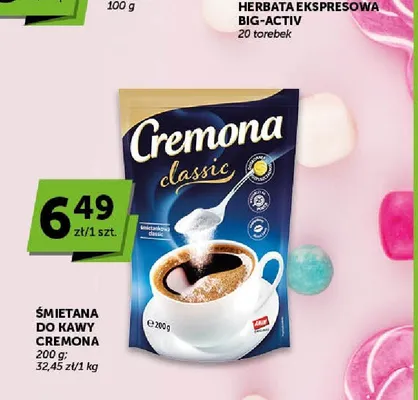 Śmietana do kawy Cremona Classic promocja w ABC