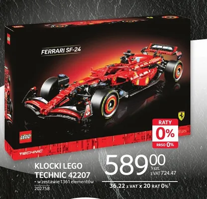 Klocki LEGO Technic 42207 w zestawie 1361 elementów promocja w Selgros