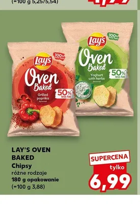 Chipsy Lay's Oven Baked Yoghurt with Herbs promocja w Kaufland