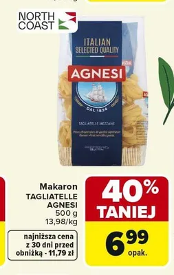 Makaron tagliatelle Makarony kopcza promocja w Carrefour Market