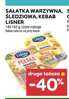 Sałatka kebab Lisner promocja w Stokrotka
