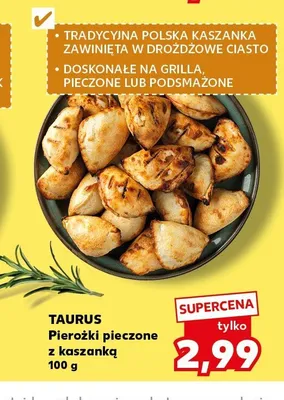 Pierożki pieczone z kaszanką Taurus promocja w Kaufland