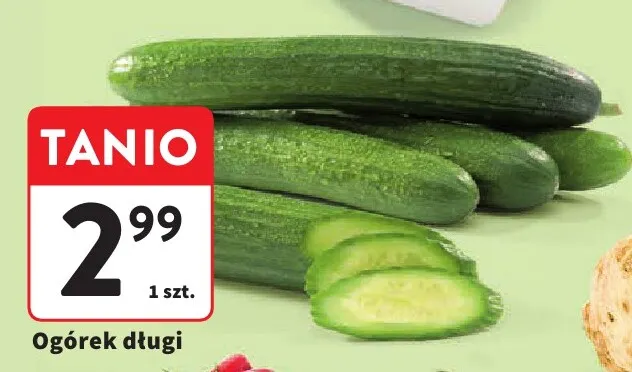 Ogórek długi promocja w Intermarche