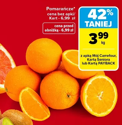 Pomarańcze promocja w Carrefour Market