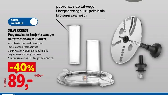 Przystawka do krojenia warzyw do termorobota Mc Smart Silvercrest promocja w Lidl
