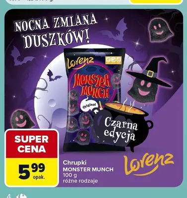 Chrupki Monster Munch Lorenz promocja w Carrefour Express