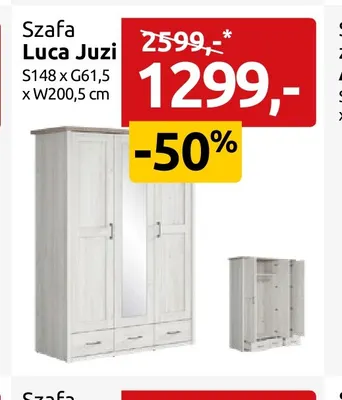Szafa Luca Juzi promocja w Black Red White