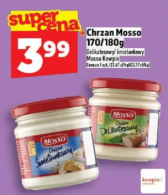 Chrzan delikatesowy śmietankowy Mosso Kewpie promocja w TOPAZ