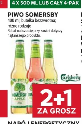 Piwo Somersby promocja w Stokrotka