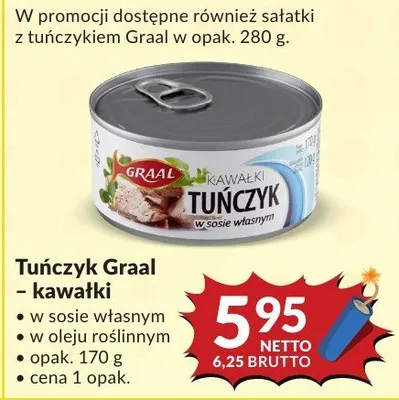 Tuńczyk Graal - kawałki promocja w Makro