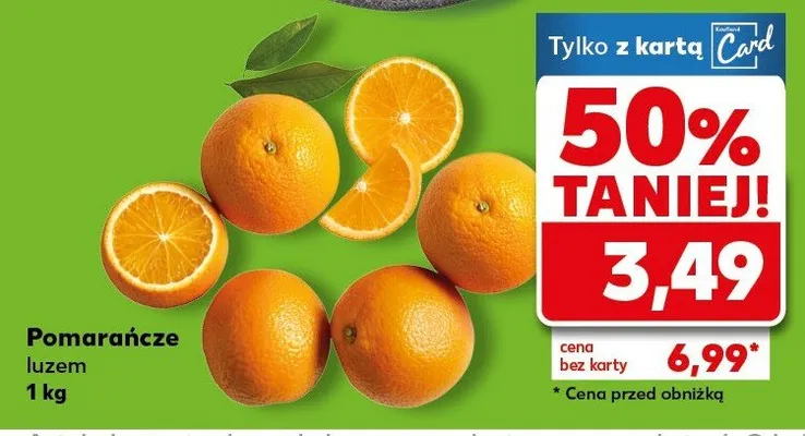 Pomarańcze luzem promocja w Kaufland