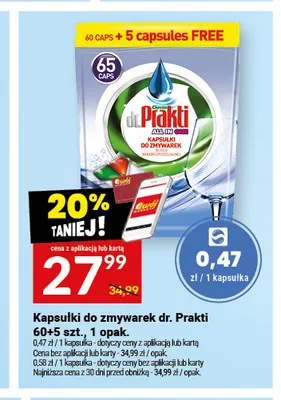 Kapsułki do zmywarek dr. Prakti promocja w Twój Market