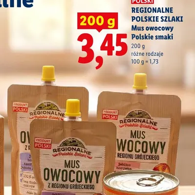 Mus owocowy Polskie smaki Regionalne Polskie Szlaki promocja w Lidl