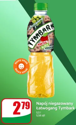 Napój niegazowany Łatwogang Tymbark kaktus aloes winogrono promocja w Dino
